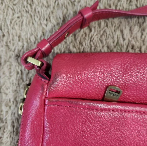 Fossil Issue No. 1954 Hot pink shoulder bag - Picture 5 of 8